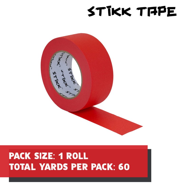 STIKK Painters Tape - 1pk Red Painter Tape - 2 inch x 60 Yards - Paint Tape for Painting, Edges, Trim, Ceilings - Masking Tape for DIY Paint Projects - Residue-Free Painting Tape - Image 3